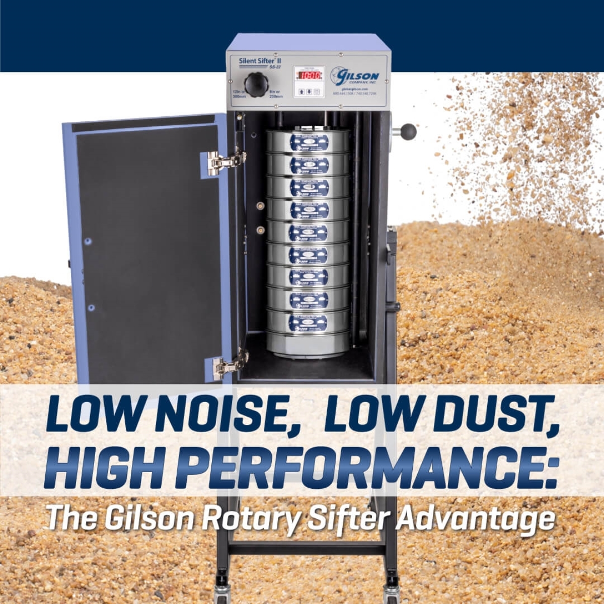 Low Noise, Low Dust, High Performance: The Gilson Rotary Sifter Advantage
