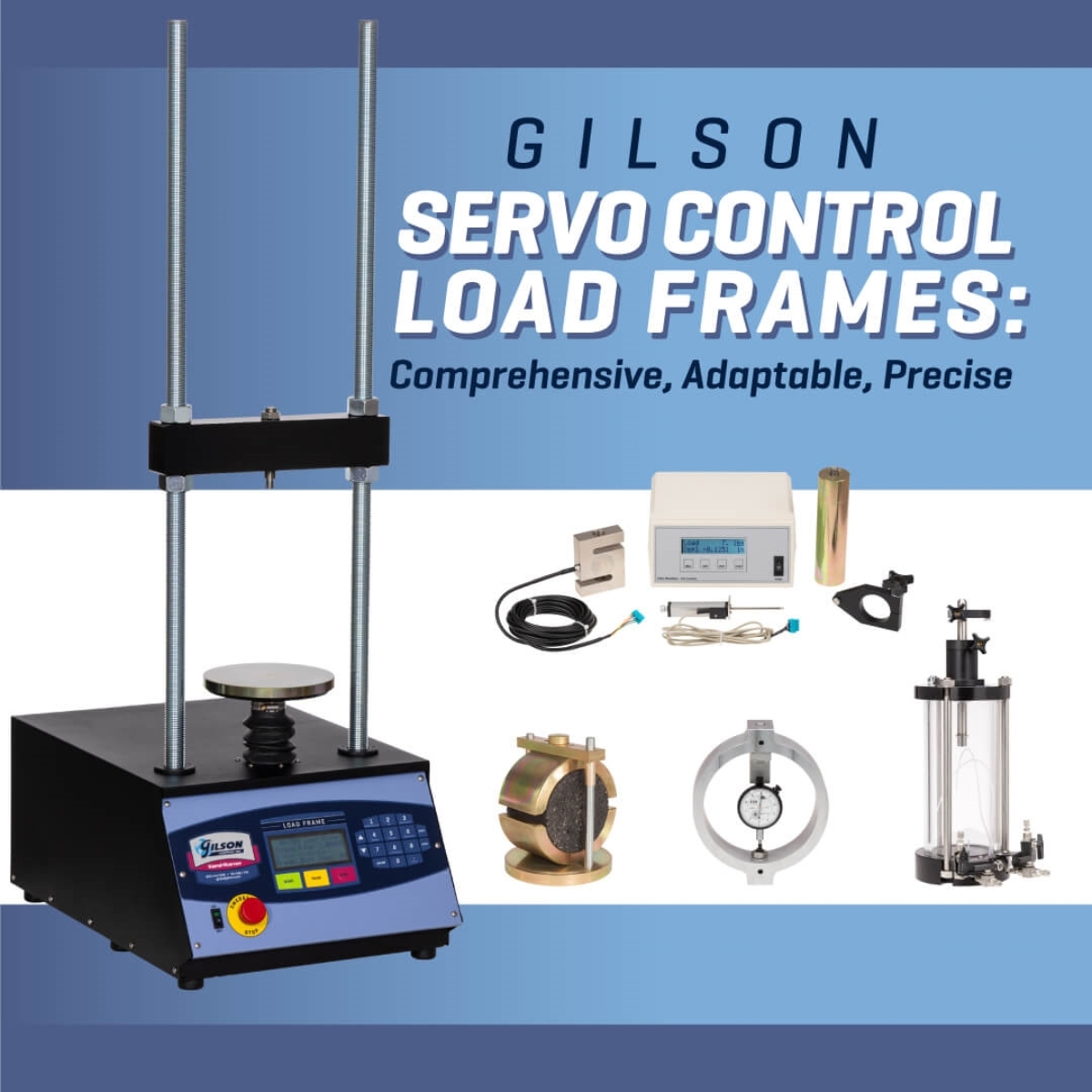 Gilson Servo Control Load Frames: Comprehensive, Adaptable, Precise