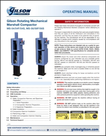 Picture for category Marshall Compactor, Mechanical, Rotating Base, 4in or 6in Molds