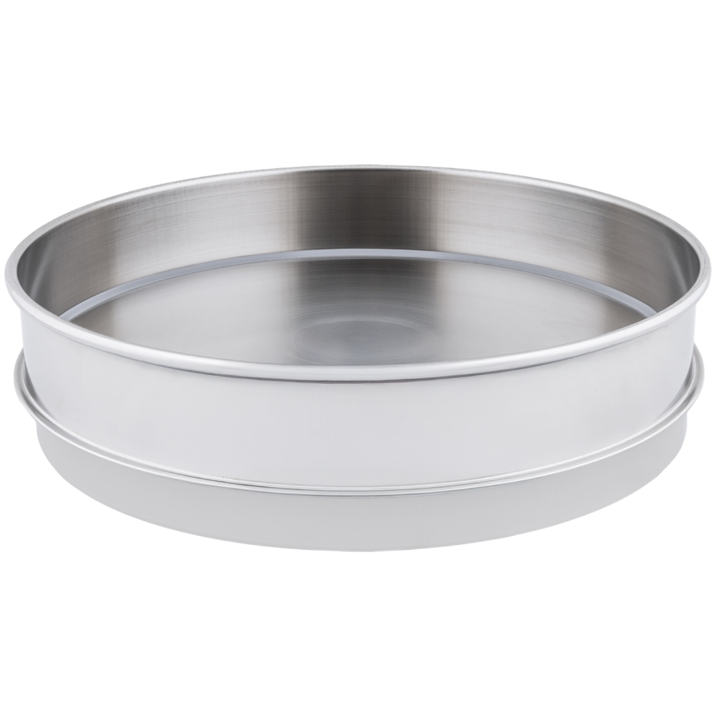 12" All Stainless Extended Rim Pan, Half Height