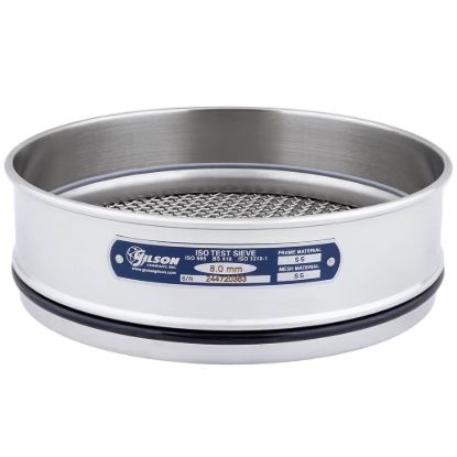 	200mm Sieve, All Stainless, Full Height, 8mm