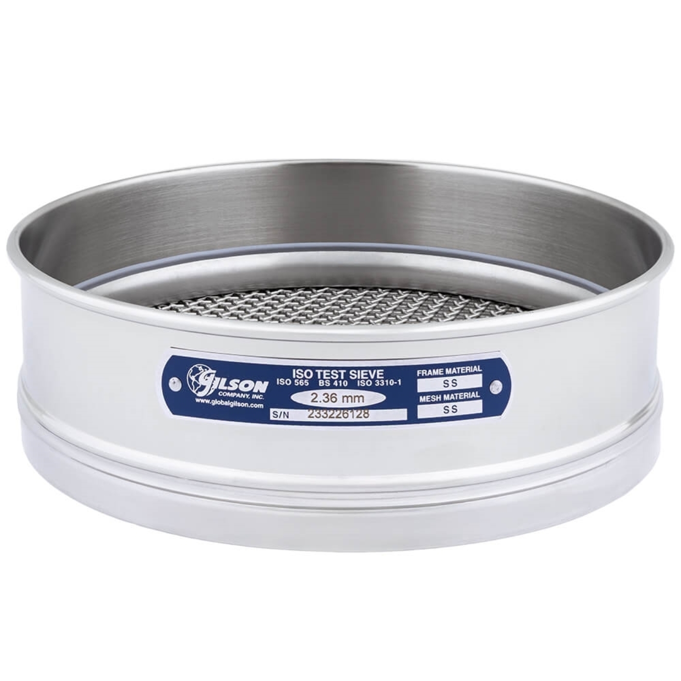	200mm Sieve, All Stainless, Full Height, 2.36mm