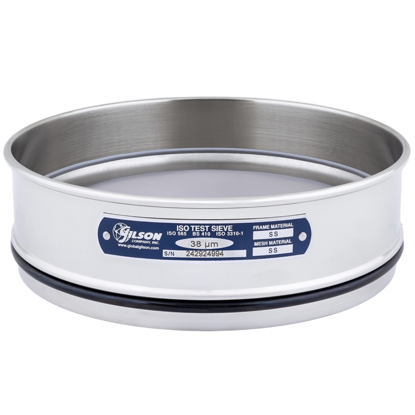 200mm Sieve, All Stainless, Full Height, 38µm