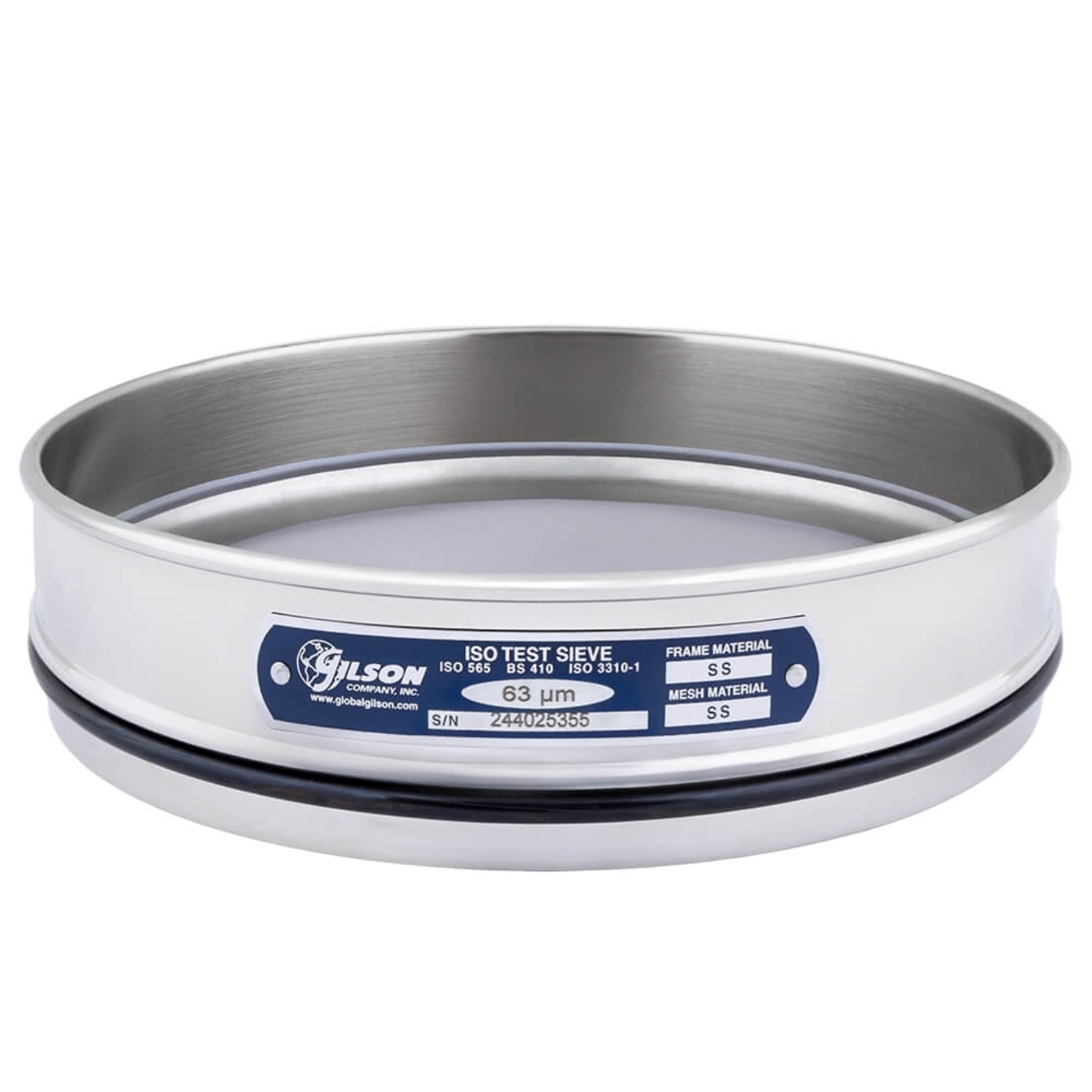 	200mm Sieve, All Stainless, Half Height, 63µm