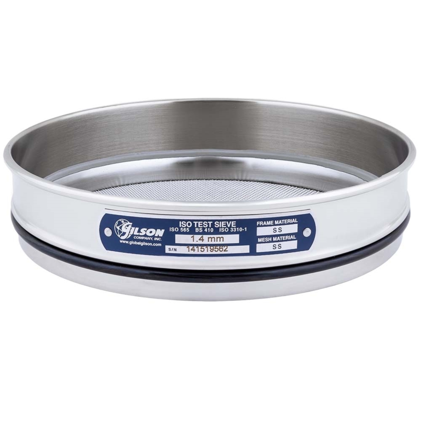 	200mm Sieve, All Stainless, Half Height, 1.4mm
