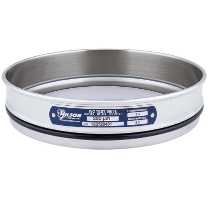 	200mm Sieve, All Stainless, Half Height, 200µm