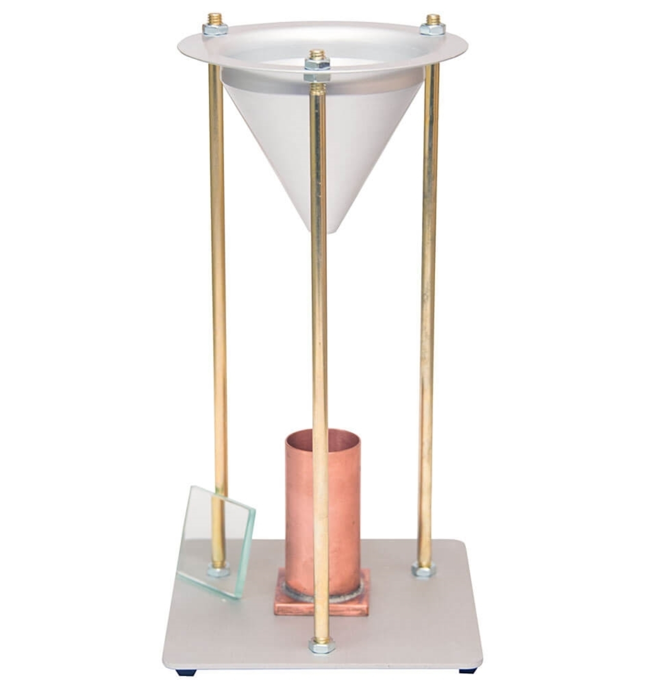 Glass Plate shown with Fine Aggregate Angularity Apparatus (Apparatus additional)